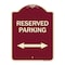 Signmission Reserved Parking Arrow Pointing Left and Right Heavy-Gauge Aluminum Sign, 24" x 18", BU-1824-23160 A-DES-BU-1824-23160 - alternate 1